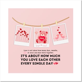 It's about how much you love, valentine's day. Posters and Art